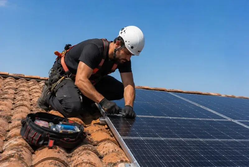 Maintenance et monitoring de panneaux solaires à Châteauneuf-d'Ille-et-Vilaine