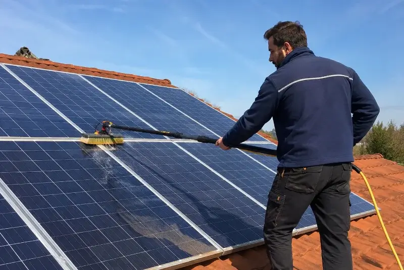 Nettoyage et entretien de panneaux solaires à Châteauneuf-d'Ille-et-Vilaine